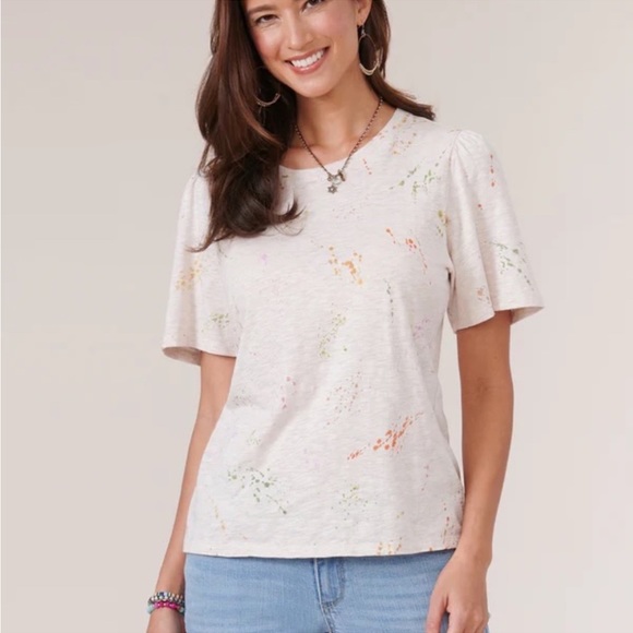 Democracy short sleeve tee paint splatter - Picture 7 of 9